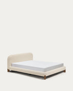 Japandi Bett Odina – Esche, Ecru, 160 × 200 cm – weitere Ansicht