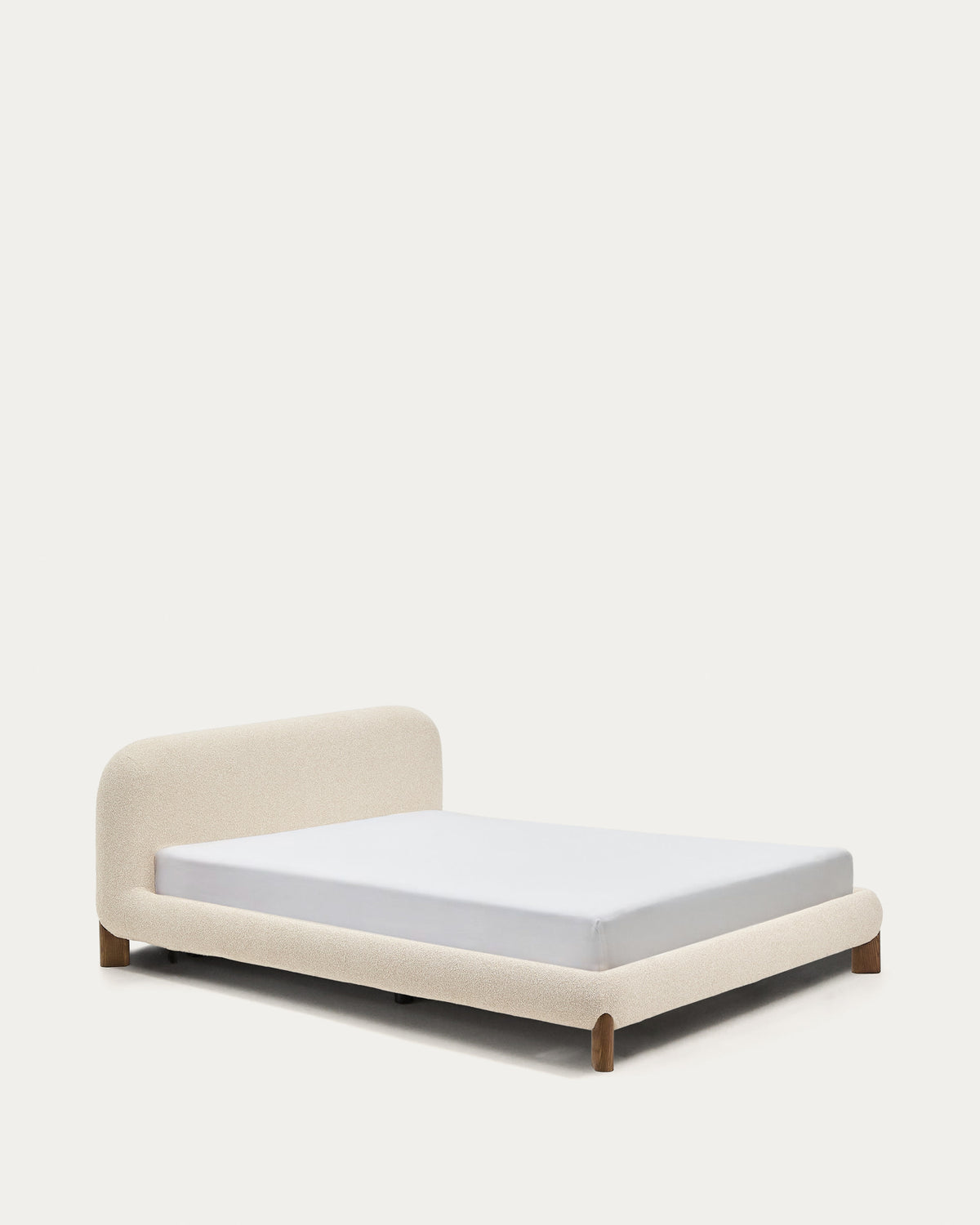 Japandi Bett Odina – Esche, Ecru, 160 × 200 cm – weitere Ansicht