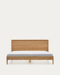 Japandi Bett Lenon – Eichenfurnier, Natur, 160 × 200 cm – Produktansicht