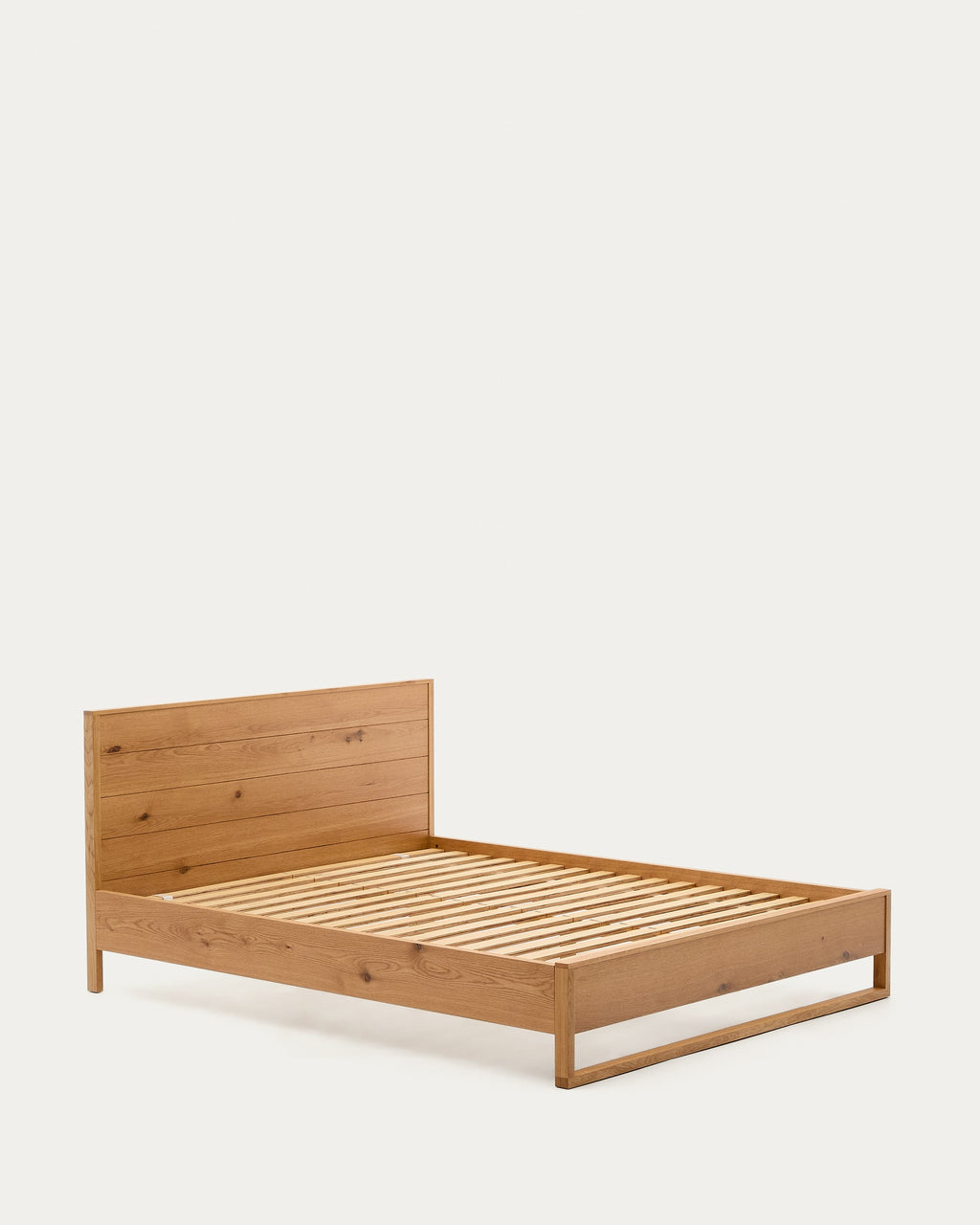 Japandi Bett Alguema – Eiche, Natur, 160 × 200 cm – weitere Ansicht