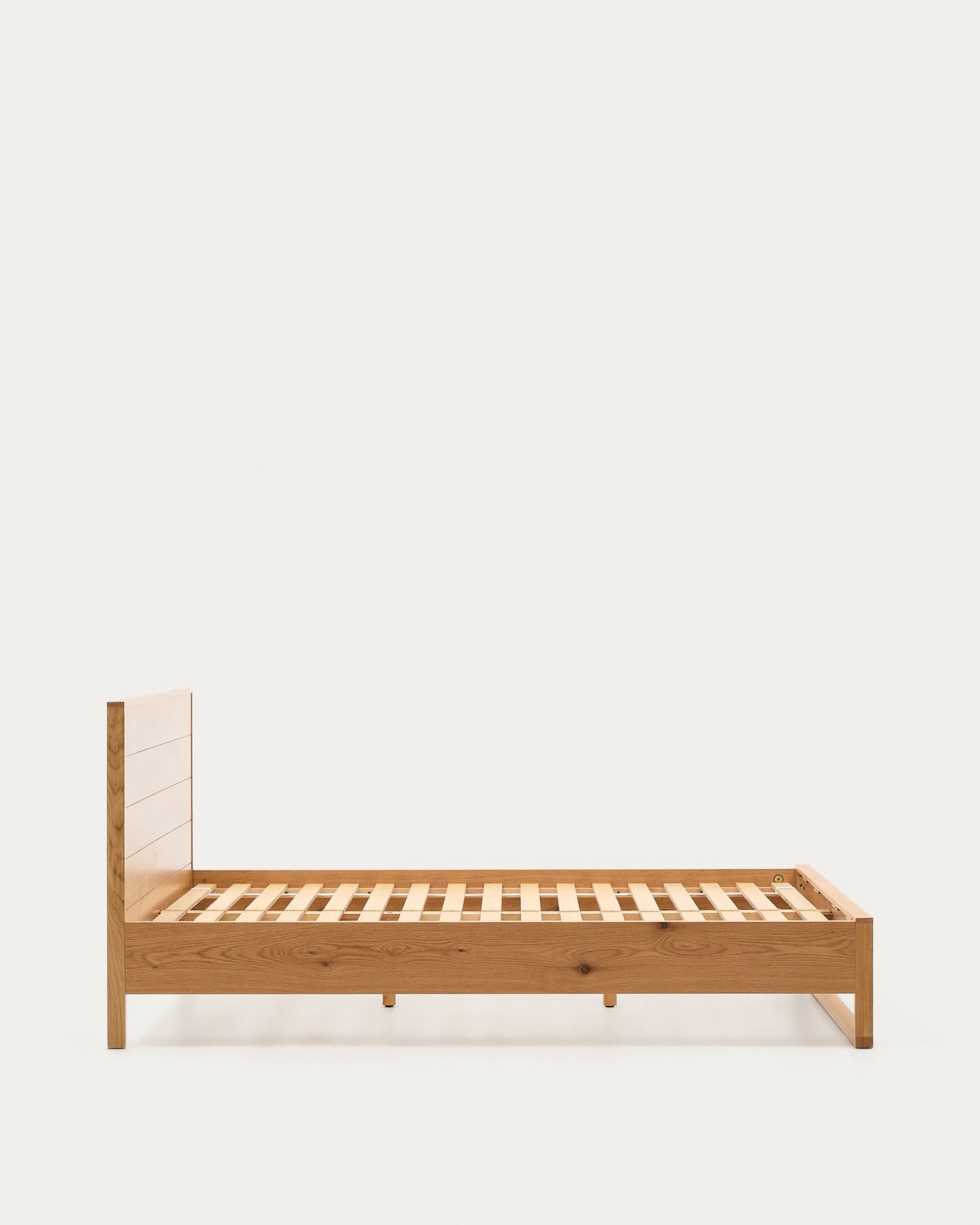 Japandi Bett Alguema – Eiche, Natur, 160 × 200 cm – weitere Ansicht