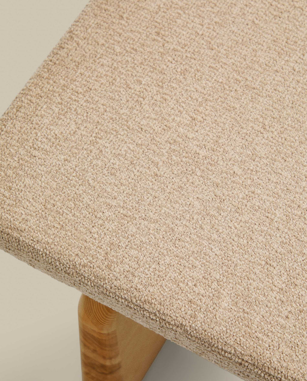 Japandi Daybed Topaz – Chenille, Beige, 200 cm – weitere Ansicht