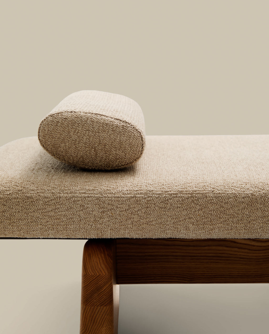 Japandi Daybed Topaz – Chenille, Beige, 200 cm – weitere Ansicht