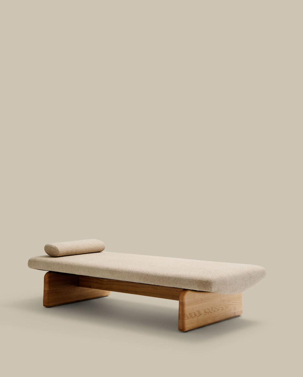 Japandi Daybed Topaz – Chenille, Beige, 200 cm – weitere Ansicht
