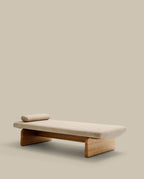 Japandi Daybed Topaz – Chenille, Beige, 200 cm – weitere Ansicht