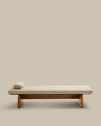 Japandi Daybed Topaz – Chenille, Beige, 200 cm – weitere Ansicht