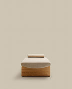 Japandi Daybed Topaz – Chenille, Beige, 200 cm – weitere Ansicht