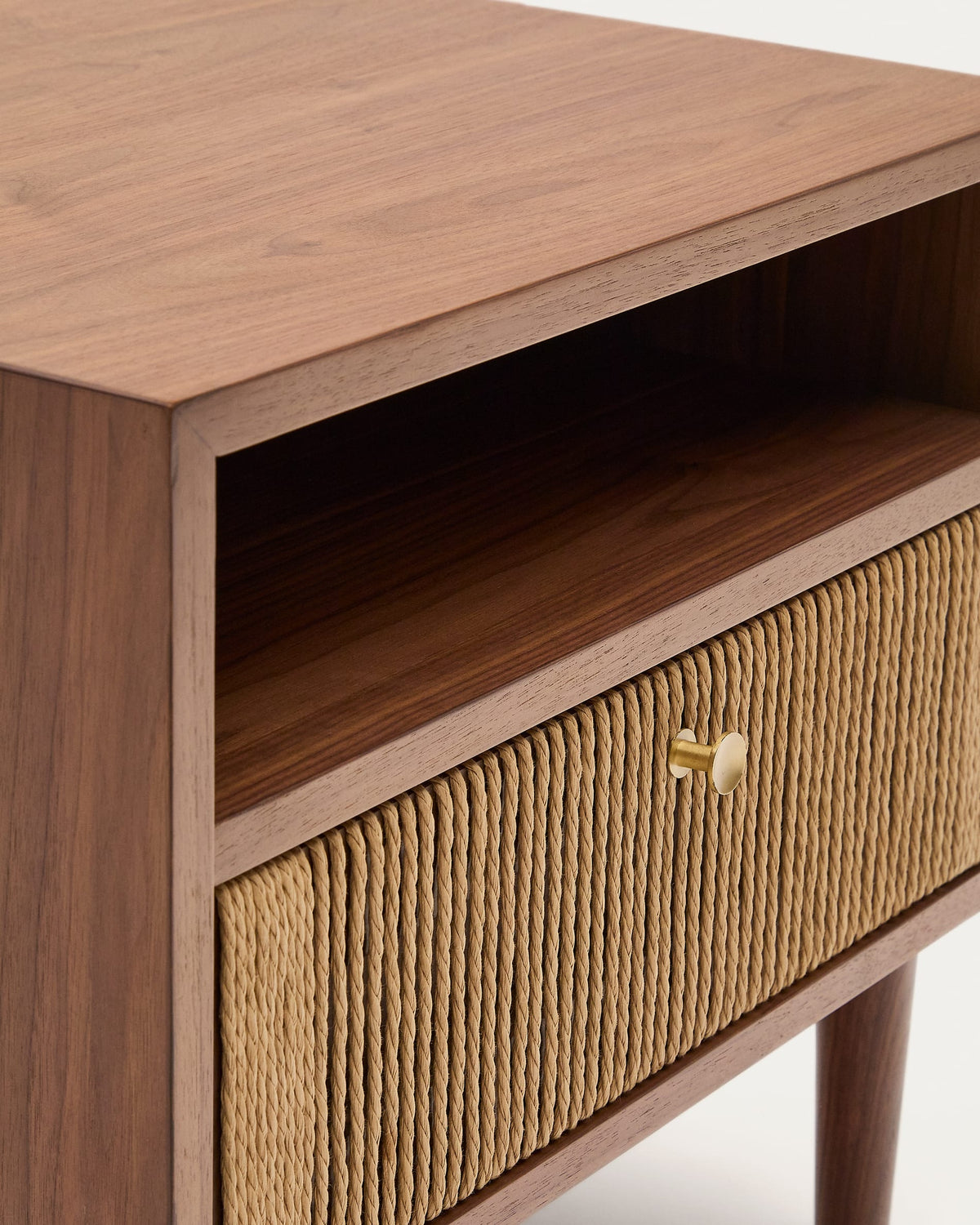Japandi Nachttisch Elan – Massivholz, Natur, 51 × 45 cm – weitere Ansicht