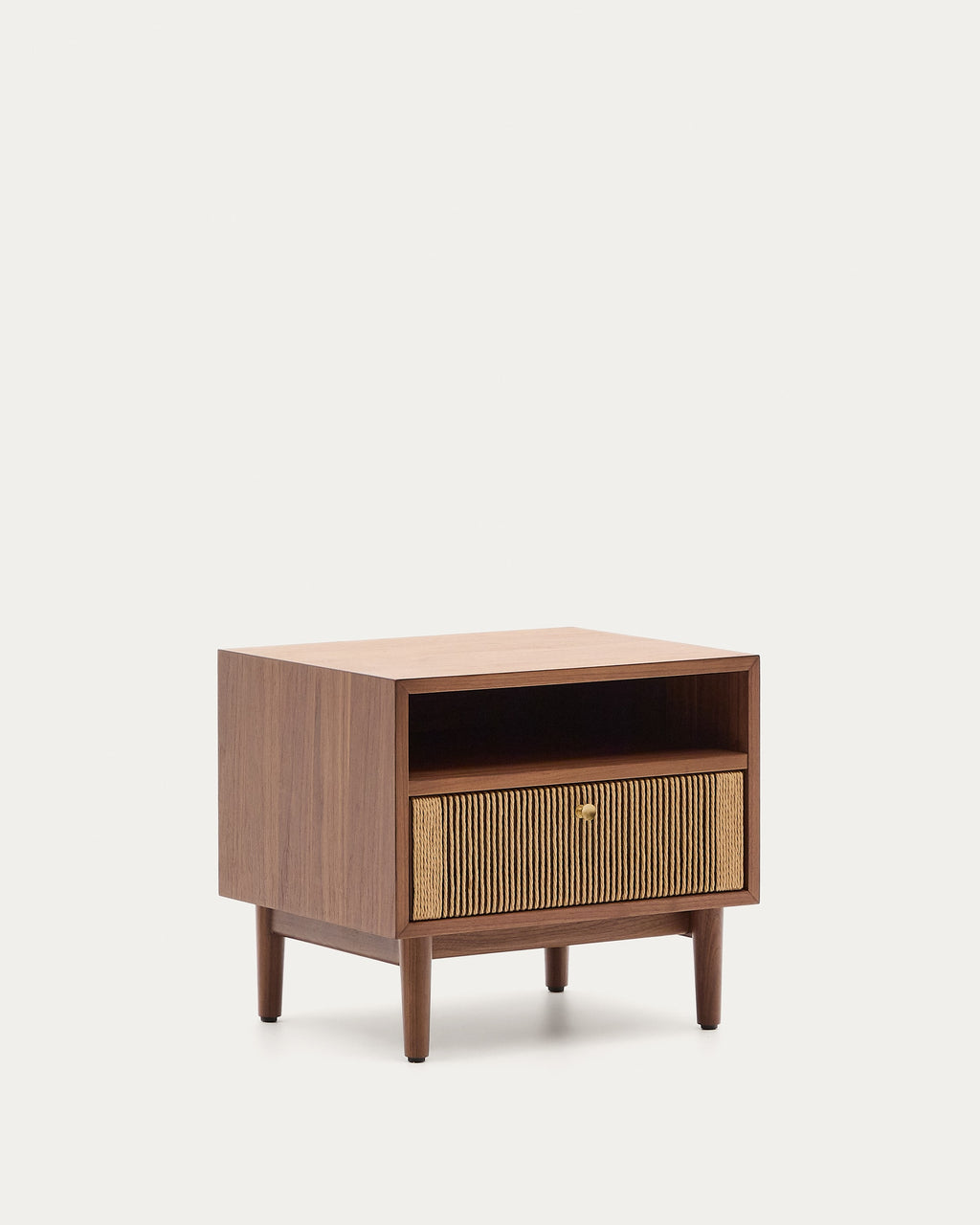 Japandi Nachttisch Elan – Massivholz, Natur, 51 × 45 cm – weitere Ansicht
