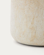 Japandi Beistelltisch Drasi – Zement, Beige, Ø 60 cm – weitere Ansicht