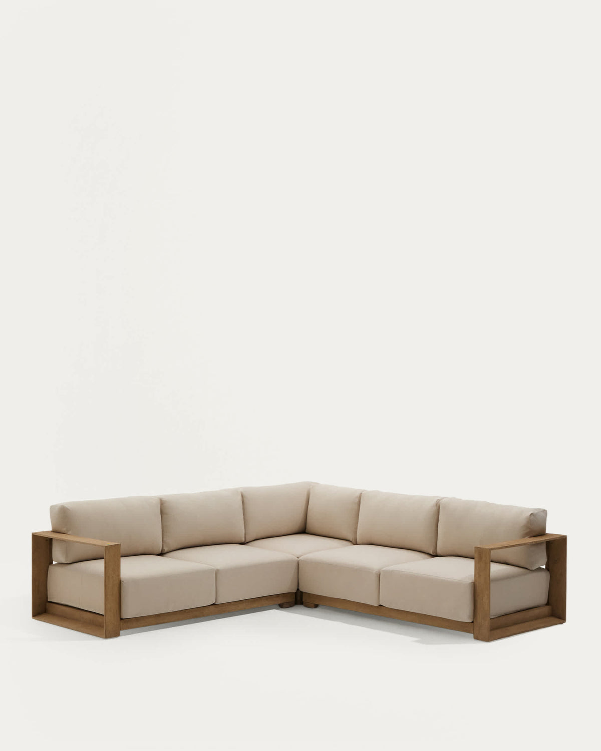 Japandi 5-Sitzer-Ecksofa Ambra – Akazie, 248 cm – Produktansicht