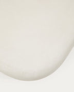 Japandi Couchtisch Labra – Zement, Weiß, 140 × 70 cm – weitere Ansicht