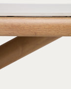 Japandi Esstisch Mirtia – Keramik, Ecru, 240 × 110 cm – weitere Ansicht