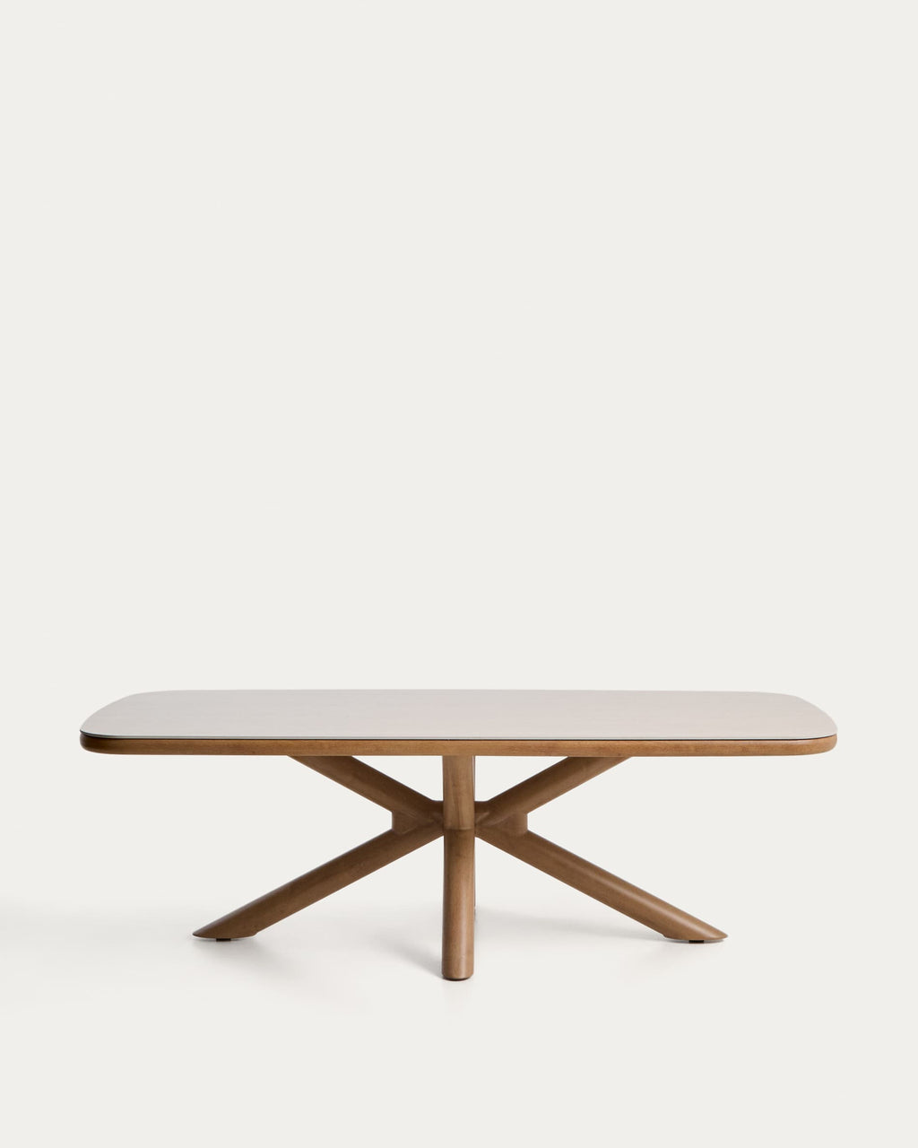 Japandi Esstisch Mirtia – Keramik, Ecru, 240 × 110 cm – Produktansicht