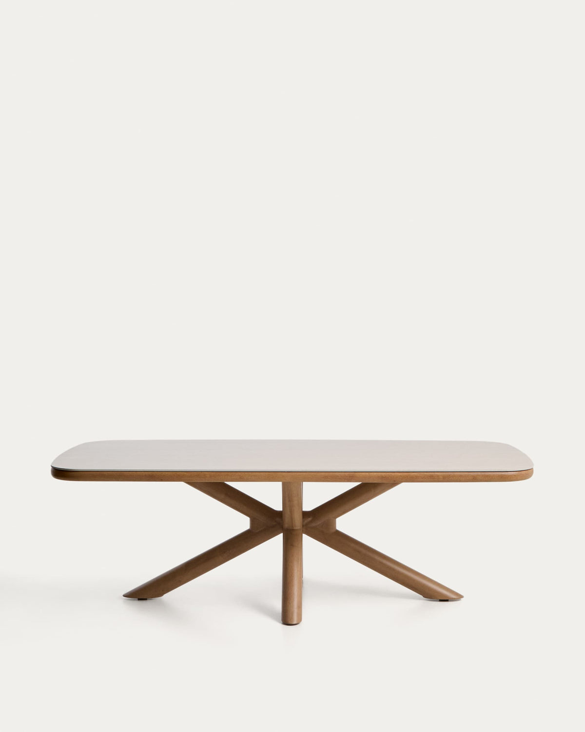Japandi Esstisch Mirtia – Keramik, Ecru, 240 × 110 cm – Produktansicht