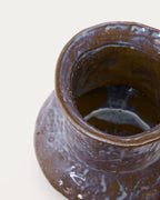 Japandi Vase Olaris – Keramik, Braun, 16 cm – weitere Ansicht