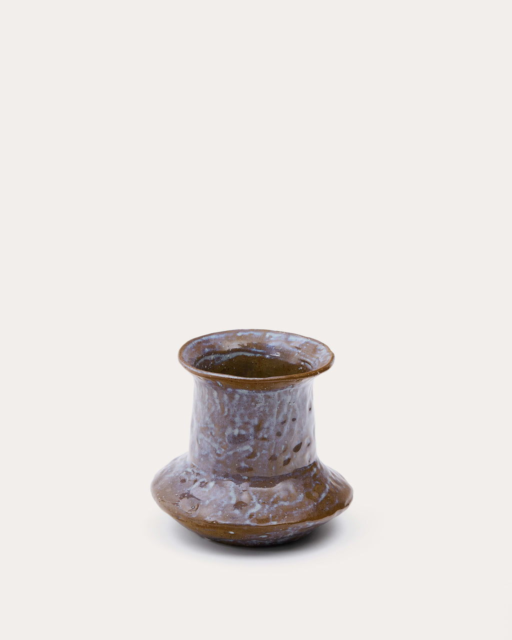 Japandi Vase Olaris – Keramik, Braun, 16 cm – Produktansicht