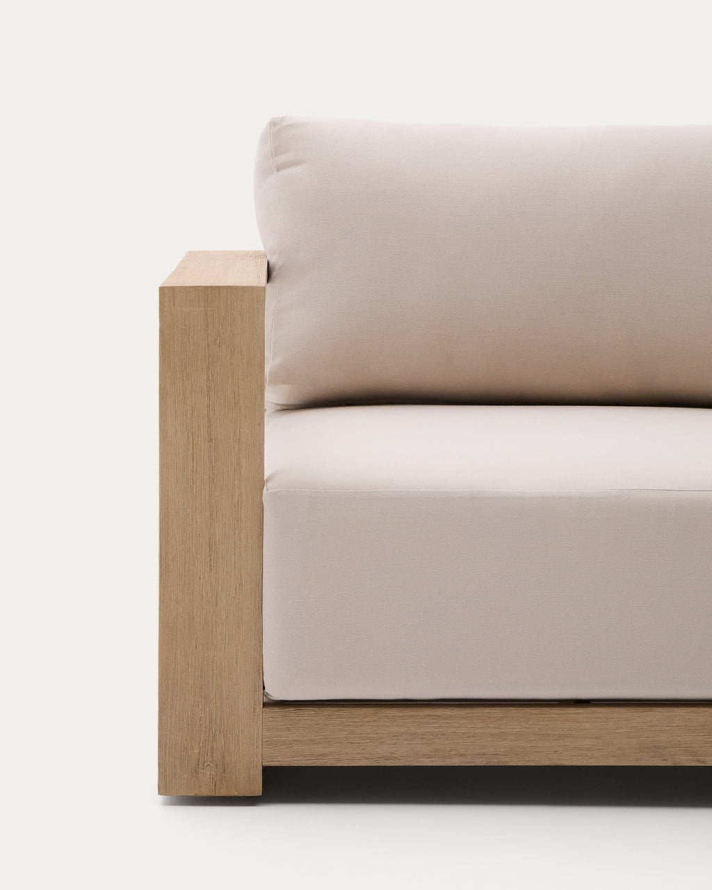 Japandi Sessel Ambra – Akazie, Beige – weitere Ansicht
