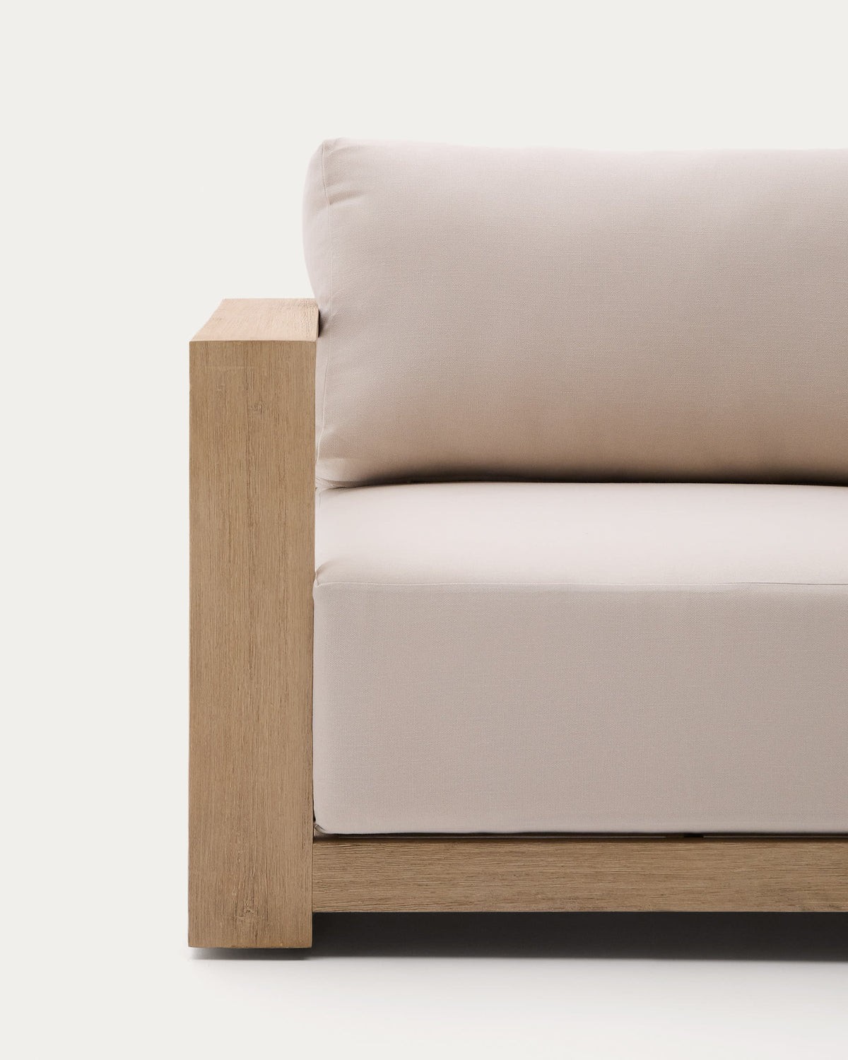 Japandi Sessel Ambra – Akazie, Beige – weitere Ansicht