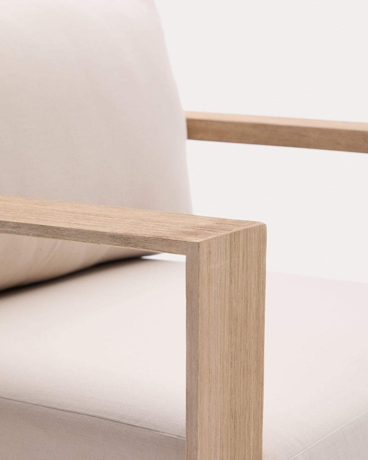 Japandi Sessel Ambra – Akazie, Beige – weitere Ansicht
