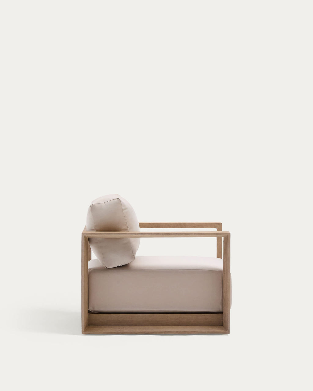 Japandi Sessel Ambra – Akazie, Beige – weitere Ansicht