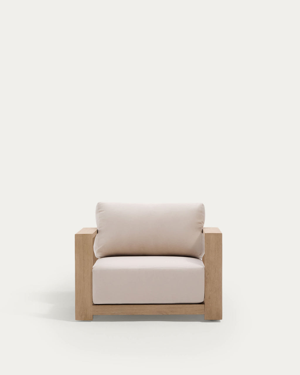 Japandi Sessel Ambra – Akazie, Beige – weitere Ansicht