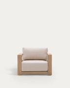Japandi Sessel Ambra – Akazie, Beige – weitere Ansicht