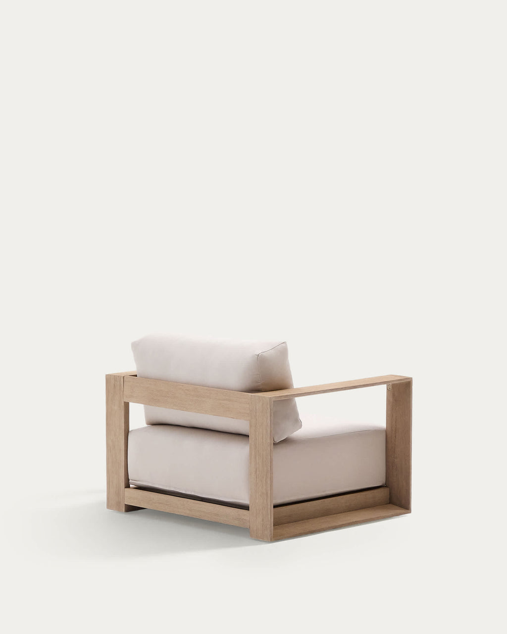 Japandi Sessel Ambra – Akazie, Beige – weitere Ansicht