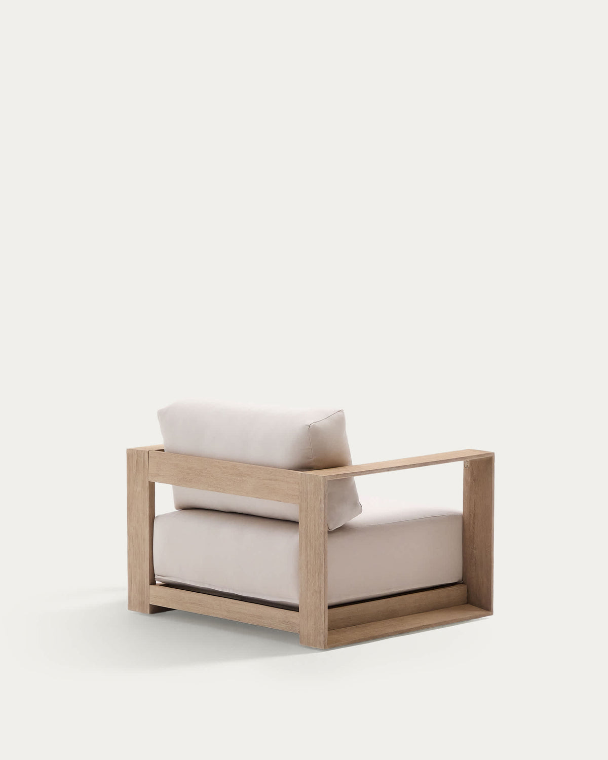 Japandi Sessel Ambra – Akazie, Beige – weitere Ansicht