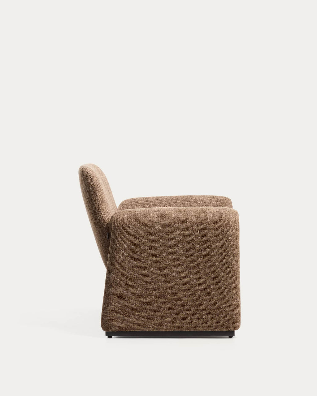 Japandi Sessel Melvia – Chenille, Braun – weitere Ansicht