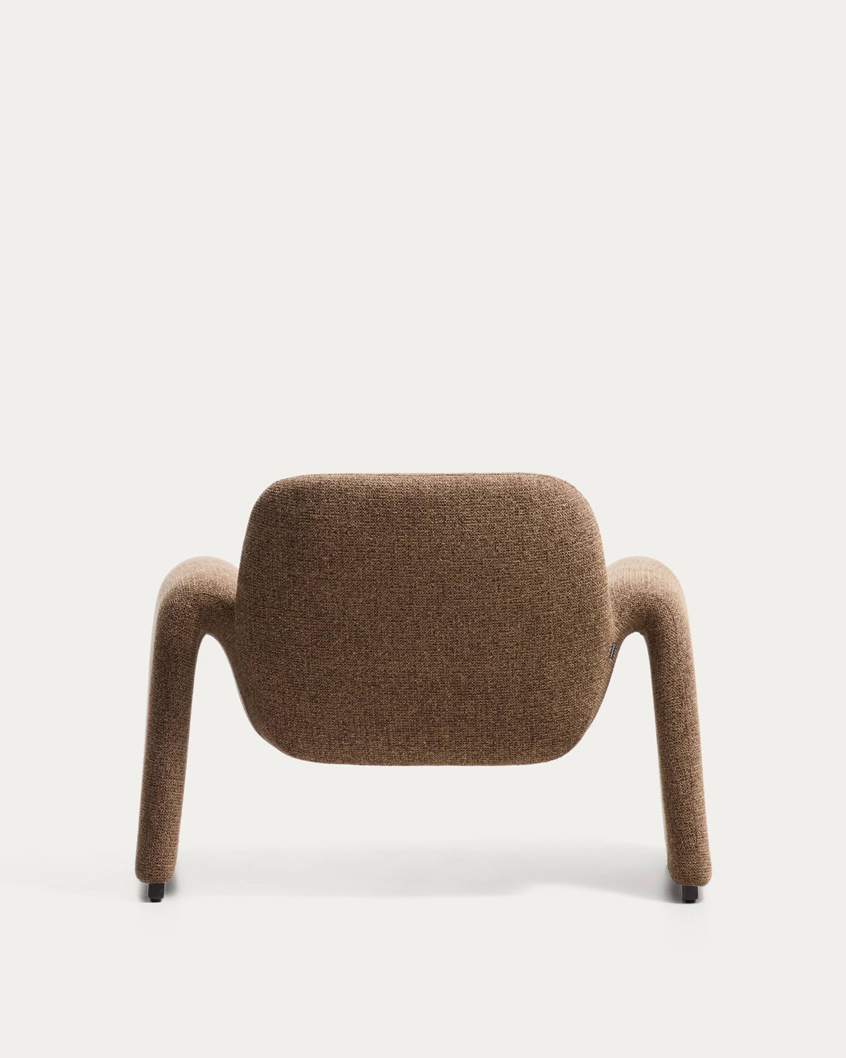 Japandi Sessel Melvia – Chenille, Braun – weitere Ansicht