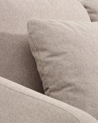 Japandi Schlafsofa Laira – Chenille, Beige, 3-Sitzer, 218 cm – weitere Ansicht