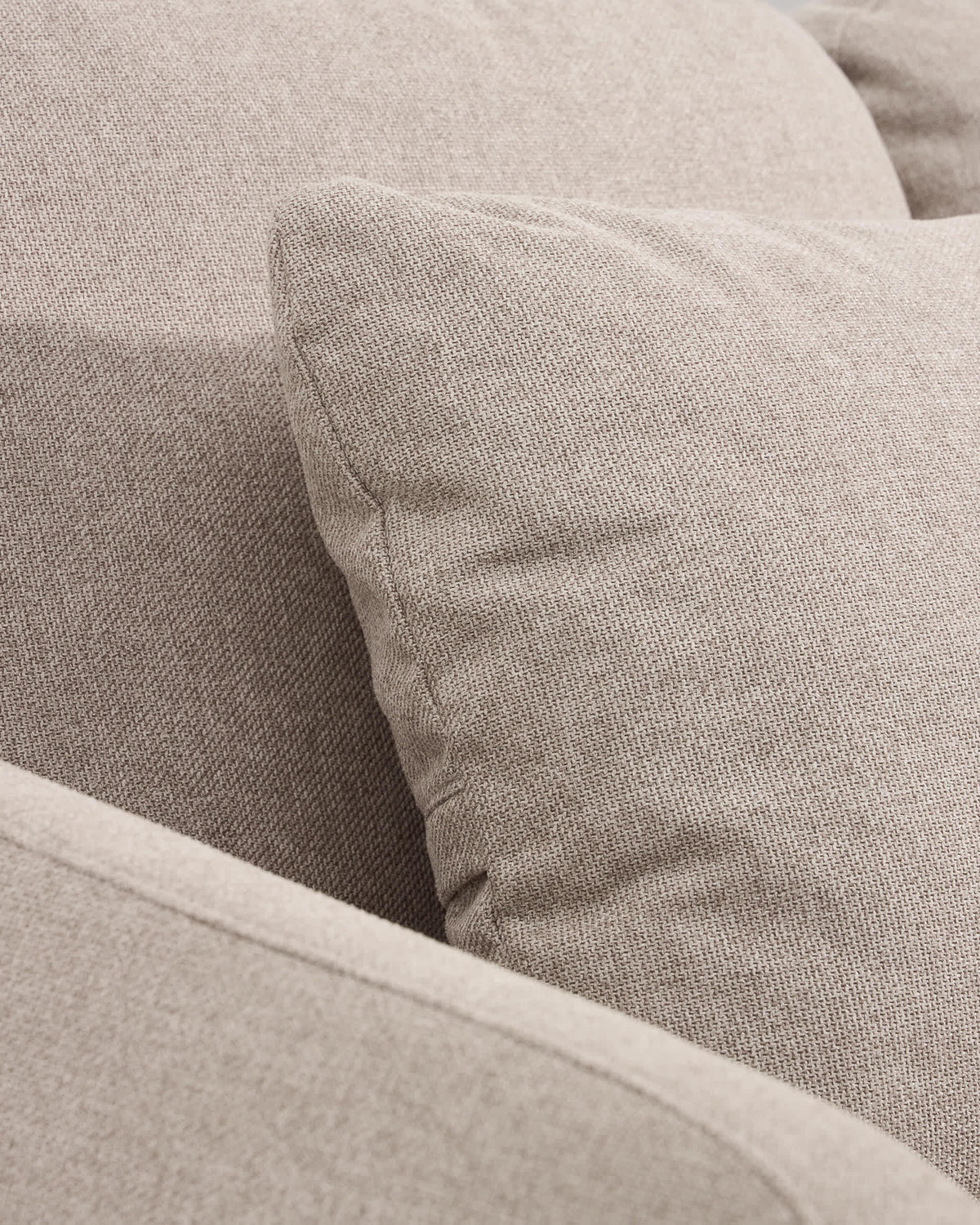 Japandi Schlafsofa Laira – Chenille, Beige, 3-Sitzer, 218 cm – weitere Ansicht