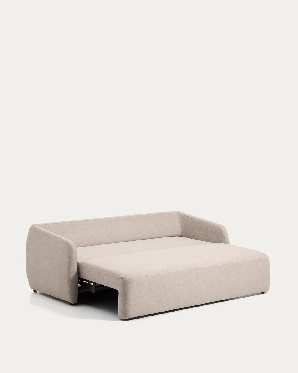 Japandi Schlafsofa Laira – Chenille, Beige, 3-Sitzer, 218 cm – weitere Ansicht