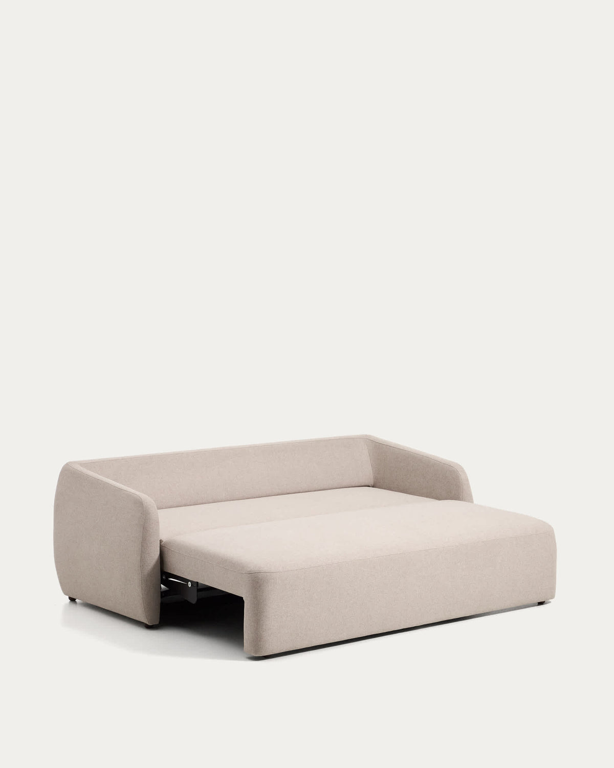 Japandi Schlafsofa Laira – Chenille, Beige, 3-Sitzer, 218 cm – weitere Ansicht