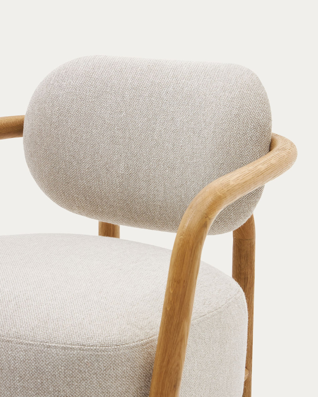 Japandi Sessel Melqui – Eiche, Beige – weitere Ansicht