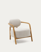 Japandi Sessel Melqui – Eiche, Beige – Produktansicht