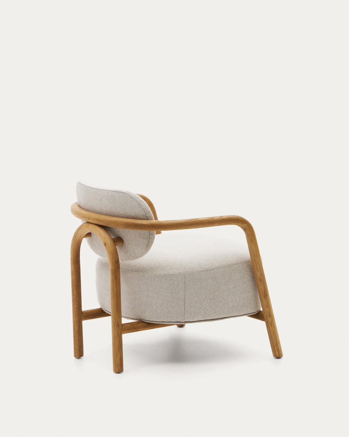 Japandi Sessel Melqui – Eiche, Beige – weitere Ansicht