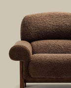 Japandi Sessel Nema – Bouclé, Taupe – weitere Ansicht