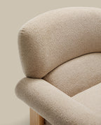Japandi Sessel Nema – Chenille, Beige – weitere Ansicht
