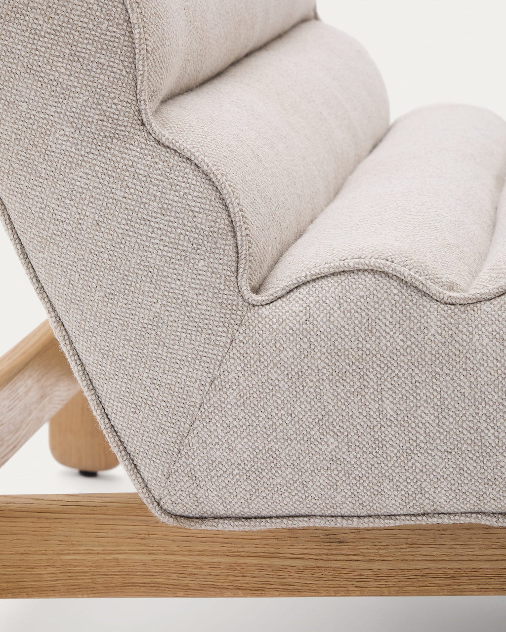 Japandi Sessel Magira – Eiche, Beige – weitere Ansicht