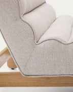 Japandi Sessel Magira – Eiche, Beige – weitere Ansicht
