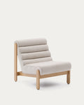 Japandi Sessel Magira – Eiche, Beige – Produktansicht