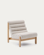 Japandi Sessel Magira – Eiche, Beige – Produktansicht