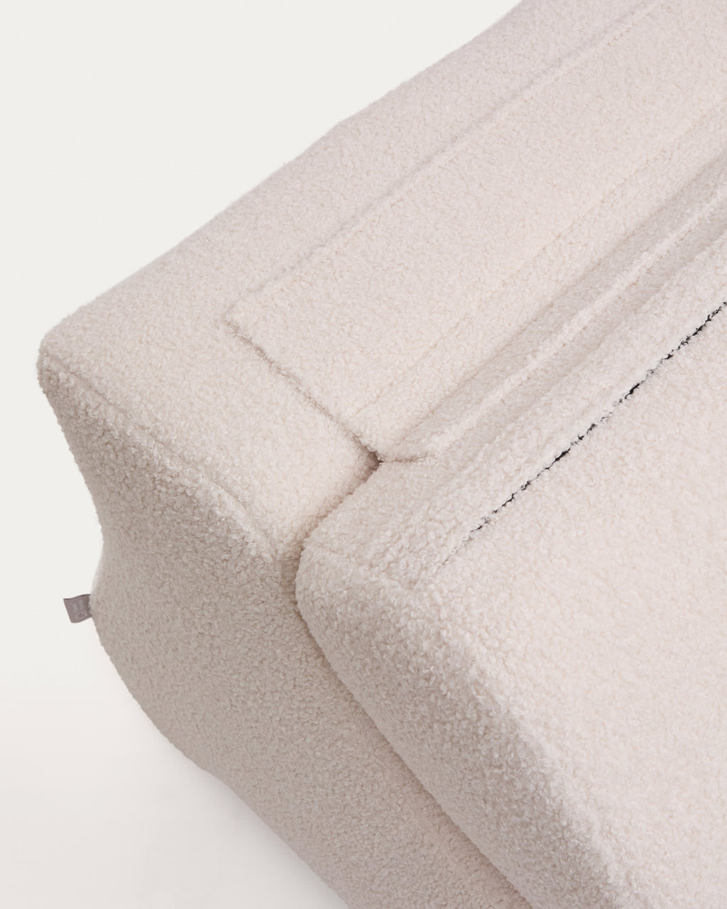 Japandi Sessel Club – Bouclé, Ecru – weitere Ansicht