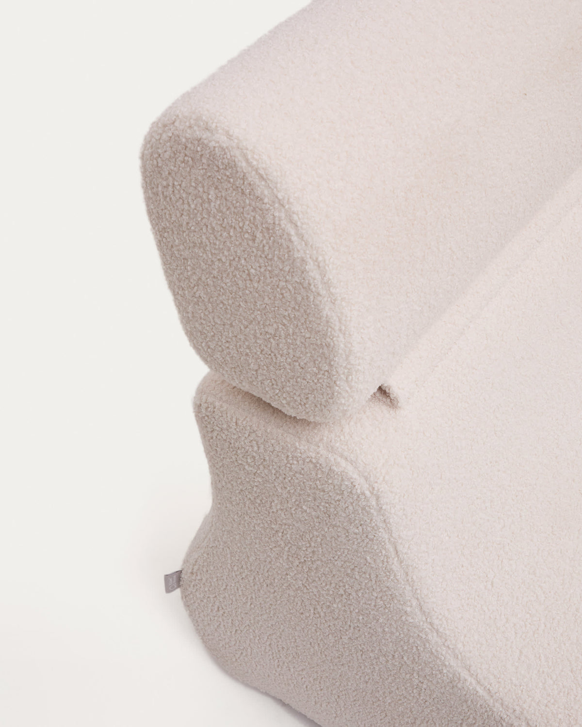 Japandi Sessel Club – Bouclé, Ecru – weitere Ansicht