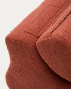 Japandi Sessel Club – Bouclé, Terrakotta – weitere Ansicht