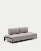 Japandi 3-Sitzer-Sofamodul Compo – Beigegrau, 232 cm – weitere Ansicht