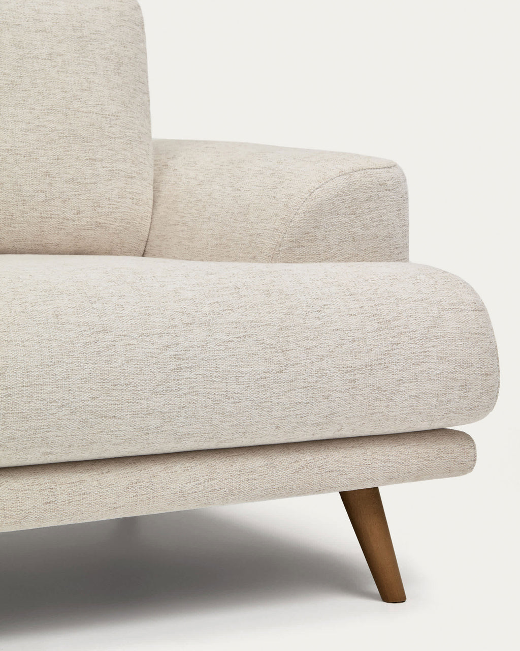 Japandi 2-Sitzer-Sofa Karin – Chenille, Beige, 210 cm – weitere Ansicht