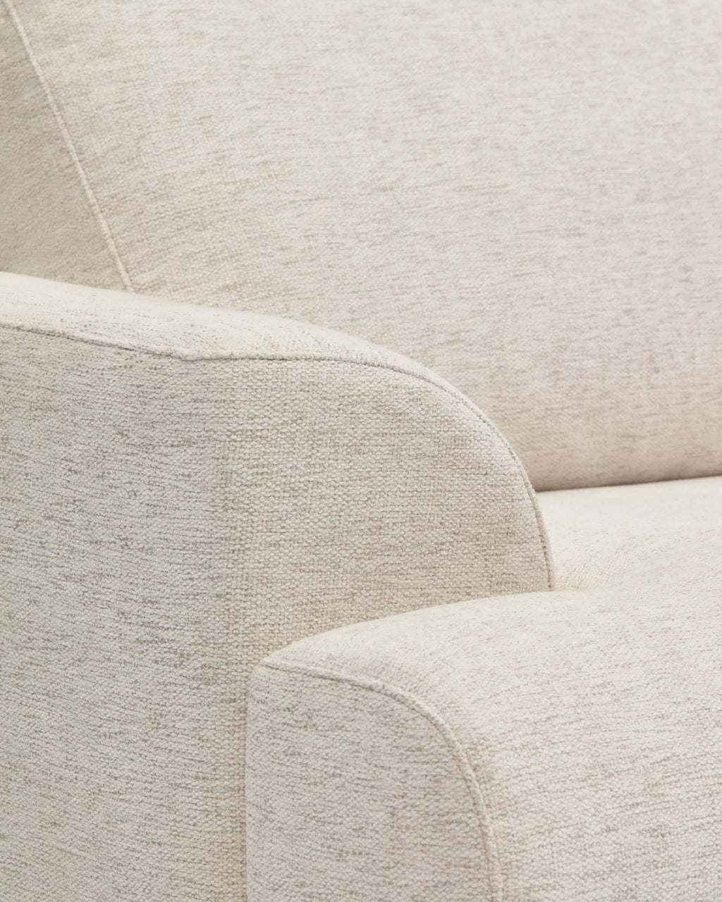 Japandi 2-Sitzer-Sofa Karin – Chenille, Beige, 210 cm – weitere Ansicht